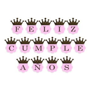 BANNER FELIZ CUMPLEAÑOS NENA 180x12x15 Cm
