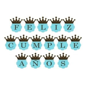 BANNER FELIZ CUMPLEANOS VARÓN 180x12x15 Cm