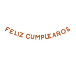 BANNER *FELIZ CUMPLEAÑOS* ROSA GOLD GLITTER x 220cm