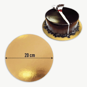 DISCO CARTON DORADO 20cm