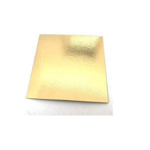 DISCO DE CARTON CUADRADO DORADO (12x12)