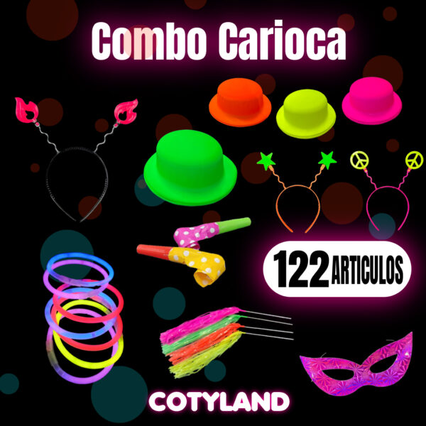 COMBO CARIOCA FLUO 122 ARTICULOS