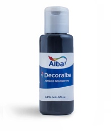 PINTURA ACRILICA ALBA (DECORALBA) TRADICIONAL NEGRO 480 x60cc X1