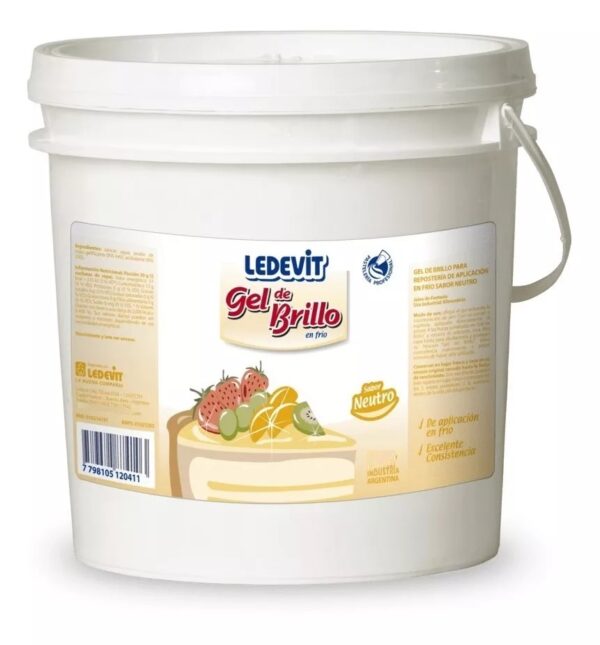BALDE GEL BRILLO EN FRIO DESTELLO NEUTRO LEDEVIT 4.4kg.