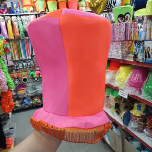 GALERA ALTA FLUO BICOLOR CON FLECOS MURGUERO x1