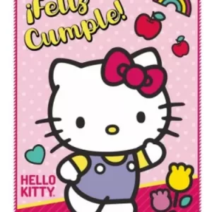 AFICHE FELIZ CUMPLE KITTY x1 C.O