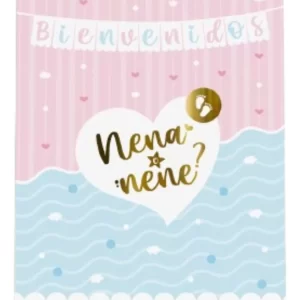 AFICHE BIENVENIDOS REVELACION DE GENERO NENA O NENE x1 GM 4705