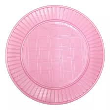PLATO CHICO ROSA x10