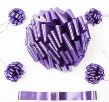 MOÑO PARA AUTO DECORATIVO x1 VIOLETA