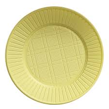 PLATO CHICO PASTEL AMARILLO x10