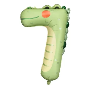GLOBO NUMERO ANIMAL NUMBER Nº7   COCODRILO