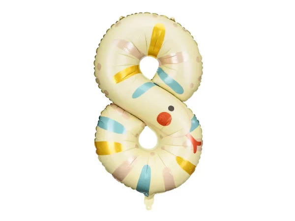 GLOBO NUMERO ANIMAL NUMBER Nº8 SERPIENTE