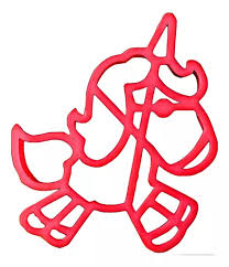 CORTANTE MARCADOR PLASTICO CUERPO UNICORNIO  DESIGN x1 7627