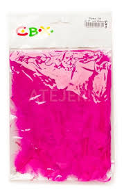 PLUMA ECONOMICA CHICA FUCSIA N°17 x50 APROX. art.100 C.B.X
