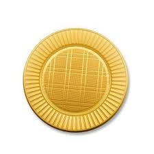 PLATO CHICO DORADO x 10