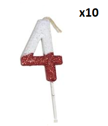 VELA PLASTICA RIVER Nº4 x10