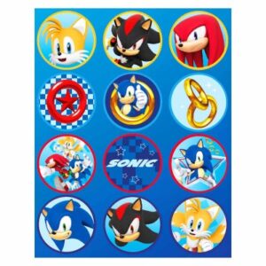 STICKERS EN PLANCHA SONIC (plancha 2 x 12) C.O