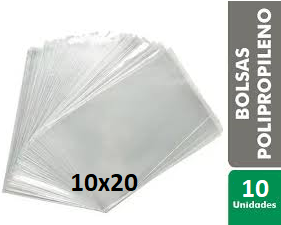 BOLSITA POLIPROPILENO 10 X 20 CM X 10 U