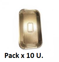 BANDEJA CARTON PIONONO ORO x10 19836