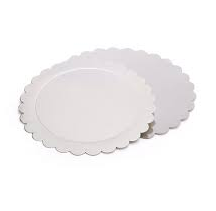 DISCO CARTON SOL PLATEADO 26cm x10