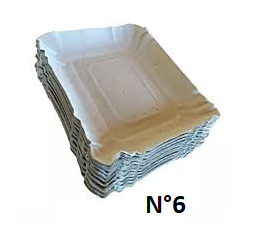 BANDEJA CARTON PAQUETEx100 Nº6
