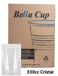 VASO BELLA CUP 330cc  (BULTO 25x100)