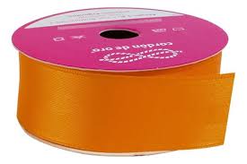 CINTA RASO Nº5 NARANJA x10mts 19