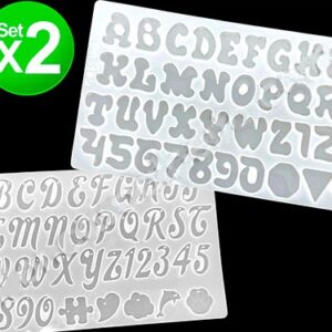 MOLDE DE SILICONA ABECEDARIO/NUMEROS x2 S1908/G83-009A20
