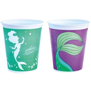 VASO DE  POLIPAPEL LA SIRENITA x8 C.O