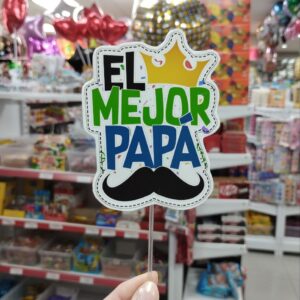 PINCHE POLIFAN VINILO EL MEJOR PAPA  x U