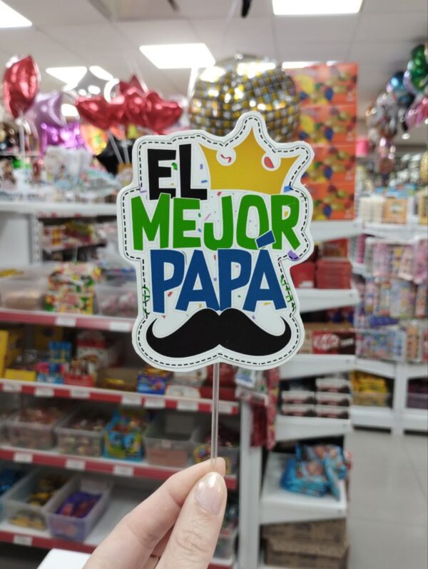 PINCHE POLIFAN VINILO EL MEJOR PAPA  x U