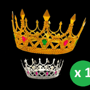 CORONA QUEEN DORADA Y PLATEADA