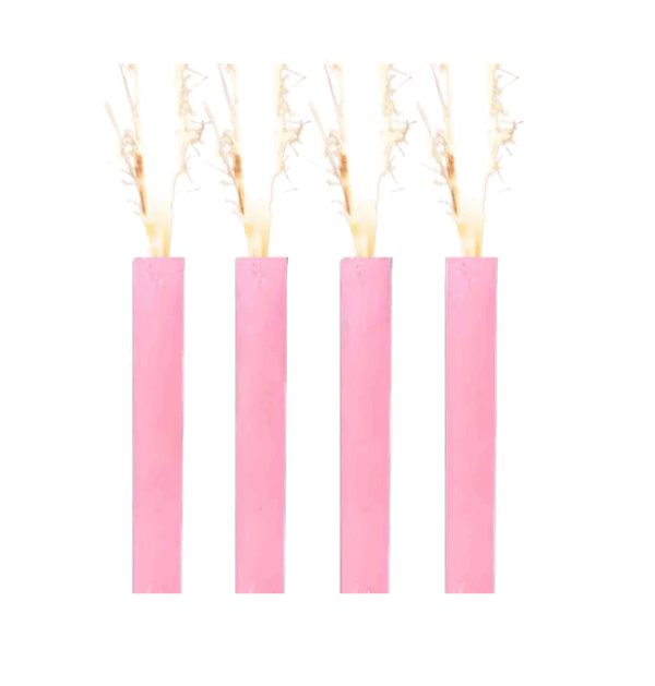 VELA BENGALA ROSA BB x 4