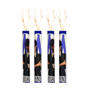VELA BENGALA  DECORADA MERLINA x4