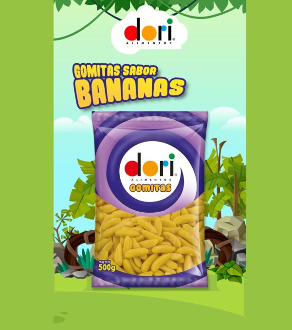 GOMA DORI BANANAS X 500 GR (12743) x U