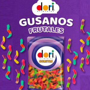 GOMA DORI GUSANO ACIDO X 500 GR (12748)  2606961 x U