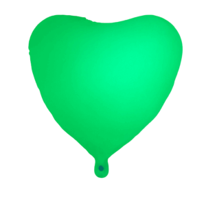 GLOBO CORAZON FLUO 18" (VERDE) CL673 x U