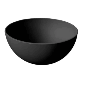 BOWL PLASTICO LINEA FUSION NEGRO 23cm x1 3423FNE CAROL