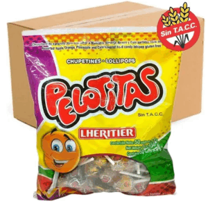 CHUPETIN LHERITIER PELOTITAS FRUTAL (CAJA 12x50)