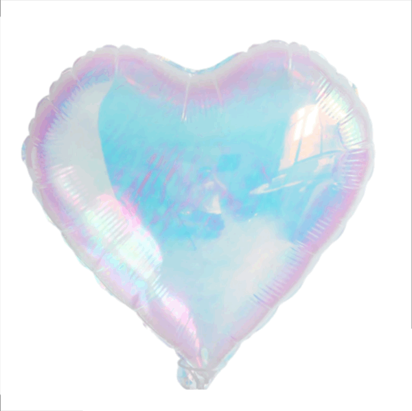 GLOBO CORAZON IRIDISCENTE  (LILA) BH1261