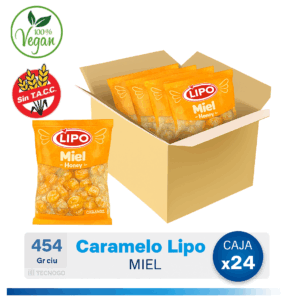 CARAMELO DE MIEL LIPO CAJA 24x454gr 2606539