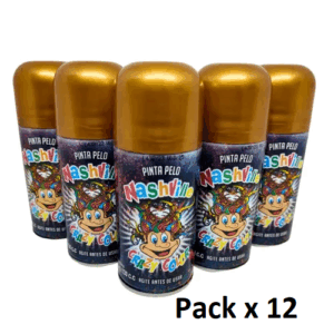 PINTURA AEROSOL PARA PELO NASHVILLE CRAZY COLOR DORADO x12u.