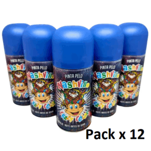 PINTURA AEROSOL PARA PELO NASHVILLE CRAZY COLOR AZUL x12u.