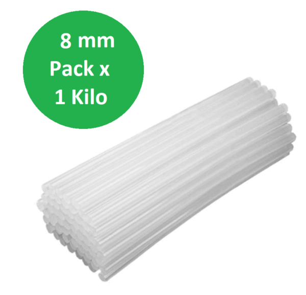 REPUESTO BARRA PEGAR x1kg 8mm  CRISTAL U23-361A