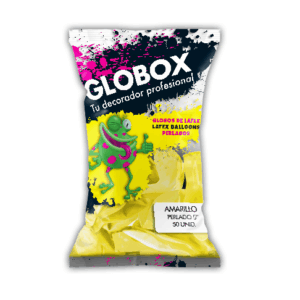 GLOBO GLOBOX 5" PERLADO AMARILLO x50 52027
