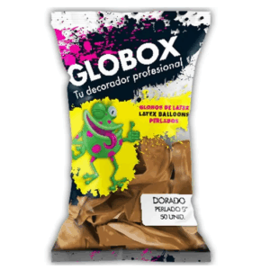 GLOBO GLOBOX 5" PERLADO DORADO x50 52041