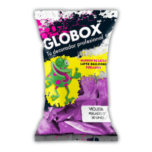 GLOBO GLOBOX 5" PERLADO VIOLETA x50 52126