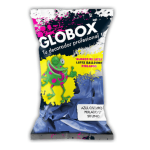 GLOBO GLOBOX 5" PERLADO AZUL OSCURO x50 52218