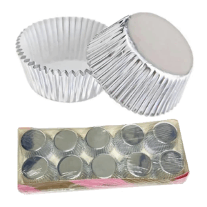 PIROTIN CUPCAKES Nº10 METALIZADO PLATA PM2 x200 M-PACK