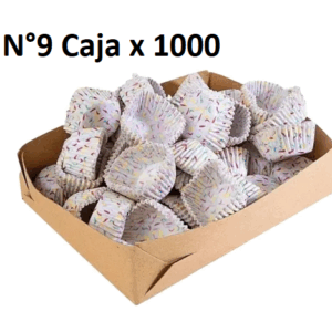 PIROTIN PARA CUPCAKE COMUN Nº9 CAJA x 1000